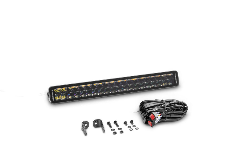 Go Rhino 752002112CDS Blackout Combo Series - DOUBLELINE 20" Double Row LED Light Bar w/Amber LEDs