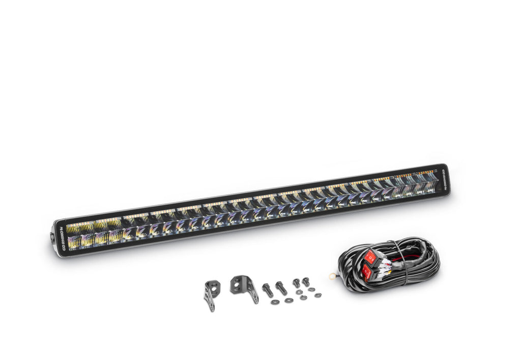 Go Rhino 753003012CDS Blackout Combo Series - DOUBLELINE 30" Double Row Light Bar w/Amber LEDs