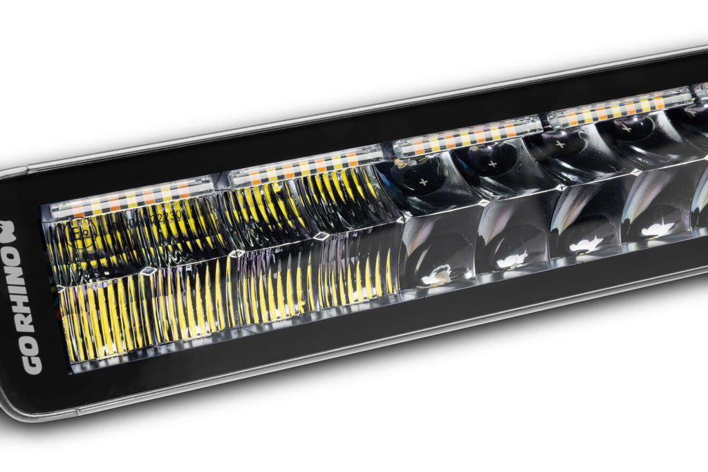 Go Rhino 753003012CDS Blackout Combo Series - DOUBLELINE 30" Double Row Light Bar w/Amber LEDs