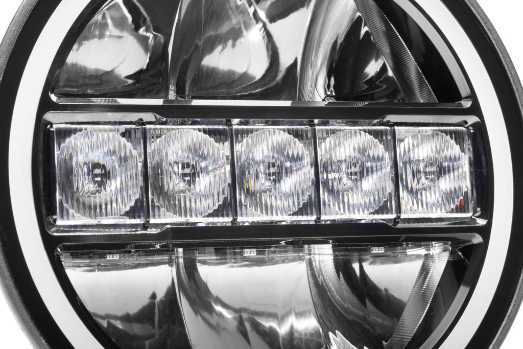 Go Rhino 751080711CRS Blackout Series - MAXLINE 7" LED Hi/Low Beam with Multi Daytime Running Light