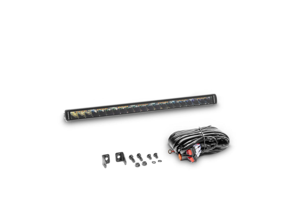 Go Rhino 751052012CSS Blackout Combo Series - SINGLELINE 20" Single Row LED Light Bar w/Amber LEDs
