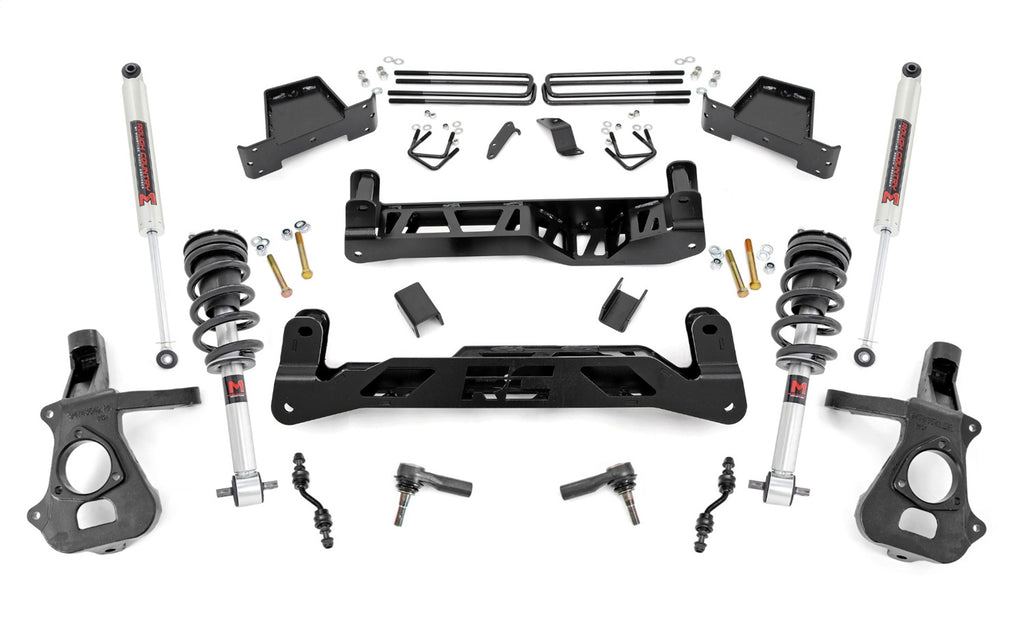 Rough Country 18740 Lift Kit-Suspension w/Shock for Select Chevrolet Silverado 1500, GMC Sierra