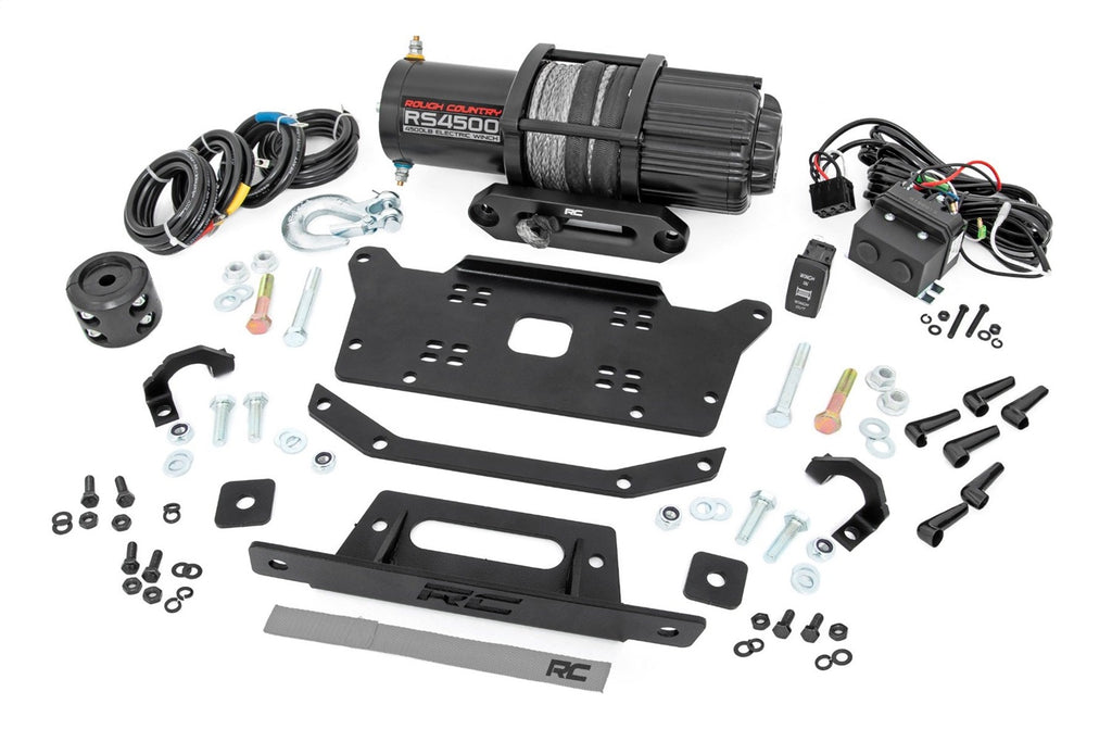 Rough Country 92061 Winch Mounting Plate for Select Honda SXS10S2R Talon 1000R, Honda SXS10S2R Talon 1000R Special Edition, Honda SXS10S2RD Talon 1000R FOX Live Valve, Honda SXS10S2X Talon 1000X, Honda SXS10S2XD Talon 1000X FOX Live Valve, Honda SXS10S4
