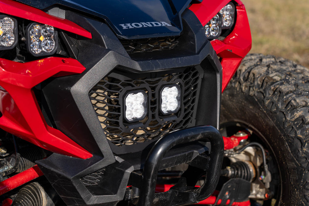 Diode Dynamics DD7900 Allows for installation of SS3 LED pods in front grille. for Select Honda SXS10S2R Talon 1000R, Honda SXS10S2R Talon 1000R Special Edition, Honda SXS10S2R Talon 1000RS, Honda SXS10S2RD Talon 1000R FOX Live Valve, Honda SXS10S2X