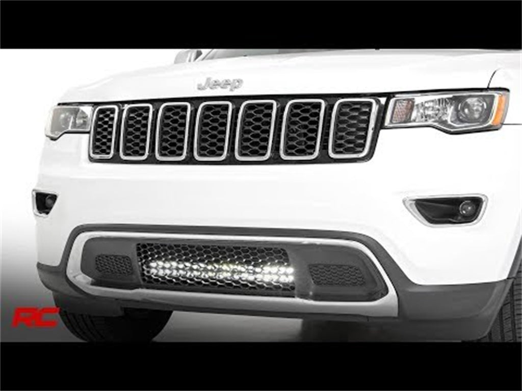 Rough Country 70775 Hidden Bumper Chrome Series LED Light Bar Kit for Select Jeep Grand Cherokee