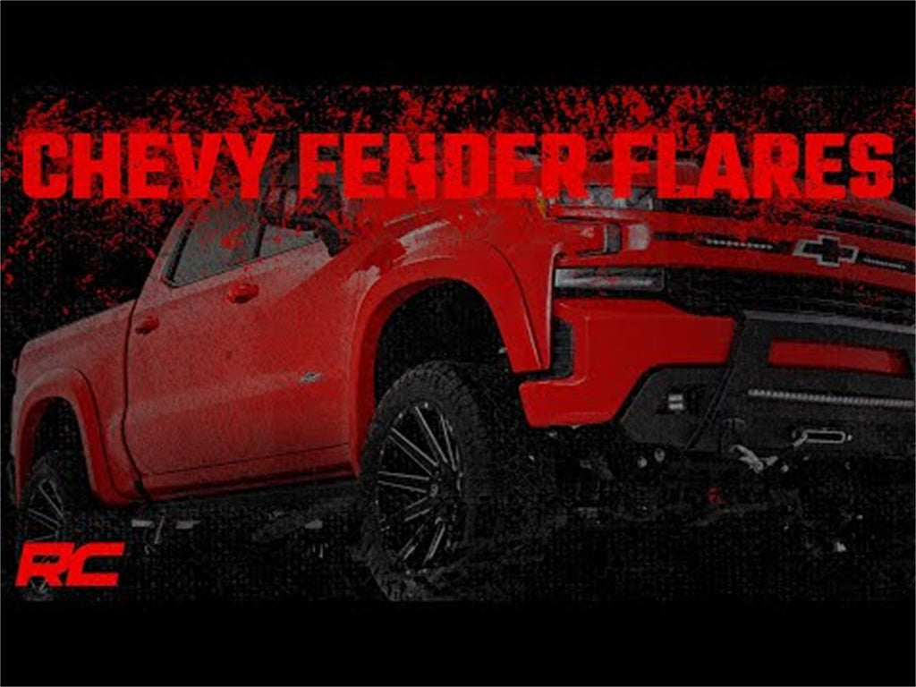 Rough Country F-C319201A-GAZ Fender Flares for Select Chevrolet Silverado
