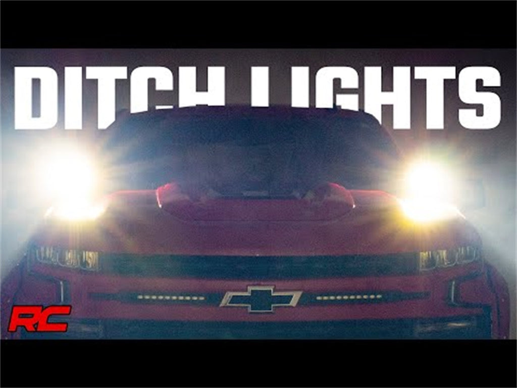 Rough Country 70845 LED Lower Windshield Ditch Kit for Select Chevrolet Silverado 1500, Chevrolet Silverado LTD