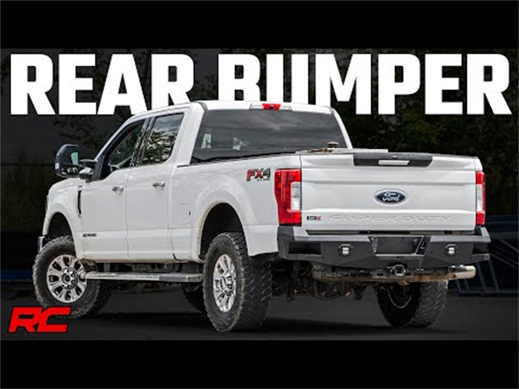 Rough Country 10788 Heavy Duty Rear LED Bumper for Select Ford F-250 Super Duty, Ford F-350 Super Duty