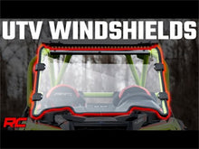Load image into Gallery viewer, Rough Country 98215150 Windshield for Select Kawasaki KAF1000 Mule PRO-DX EPS Diesel, Kawasaki KAF1000 Mule PRO-DXT Diesel, Kawasaki KAF820 Mule PRO-FX, Kawasaki KAF820 Mule PRO-FX EPS, Kawasaki KAF820 Mule PRO-FX EPS Camo, Kawasaki KAF820 Mule PRO-FX