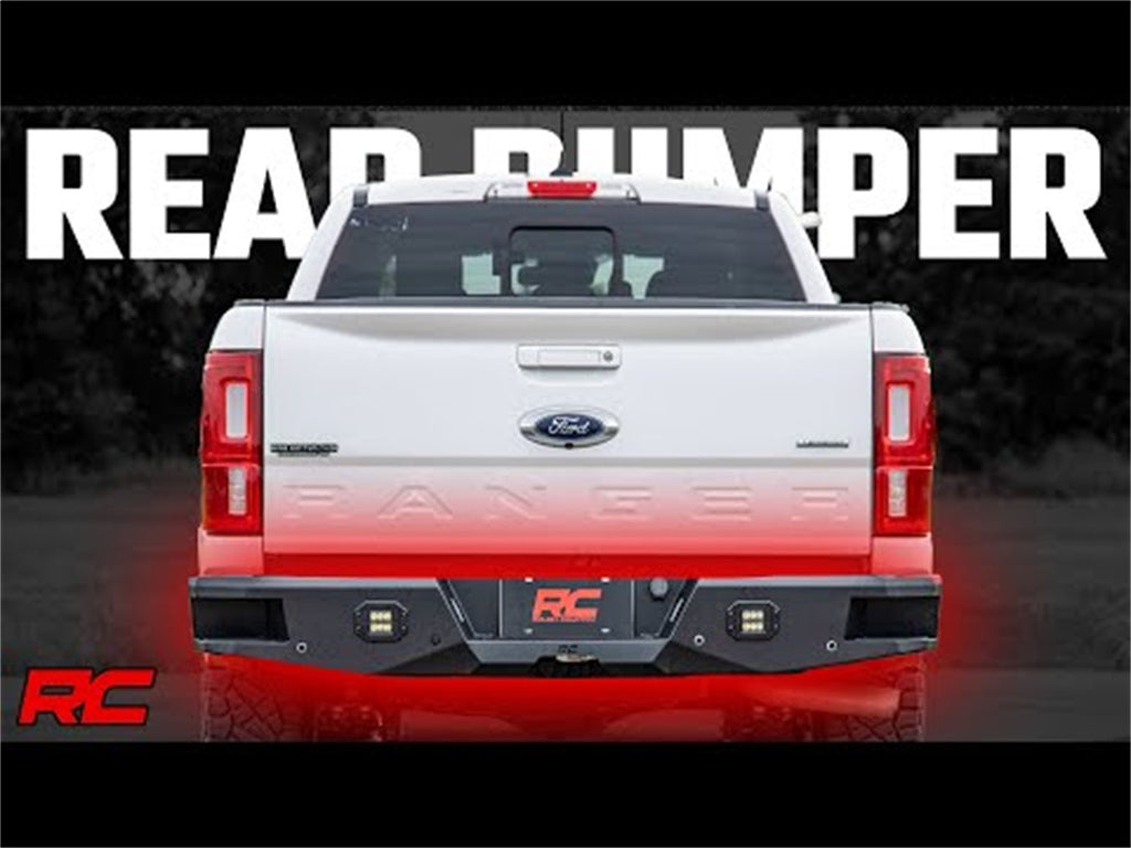 Rough Country 10760 Heavy Duty Rear LED Bumper for Select Ford Ranger