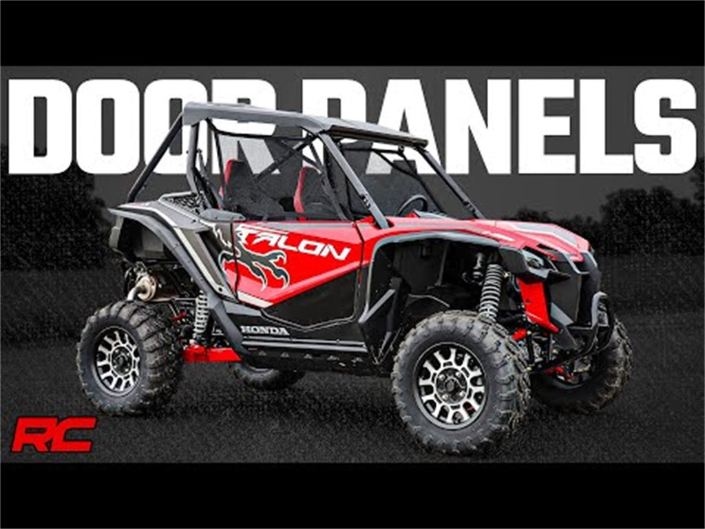 Rough Country 92041 Lower Door Panel Set for Select Honda SXS10S2R Talon 1000R, Honda SXS10S2R Talon 1000R Special Edition, Honda SXS10S2RD Talon 1000R FOX Live Valve, Honda SXS10S2X Talon 1000X, Honda SXS10S2XD Talon 1000X FOX Live Valve, Honda SXS10S4