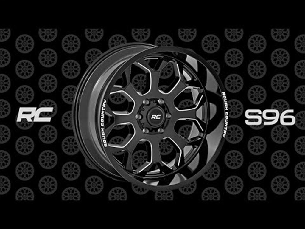 Rough Country 96221012 One-Piece Series 96 Wheel for Select Cadillac Escalade, Chevrolet Colorado, Chevrolet Silverado 1500, Chevrolet Silverado Classic, Chevrolet Silverado LTD, Chevrolet Suburban, Chevrolet Suburban 1500, Chevrolet Tahoe, Chevrolet
