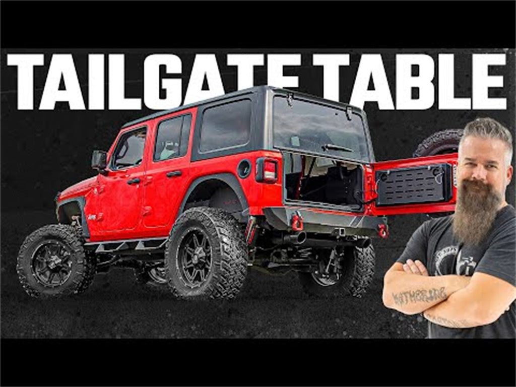 Rough Country 10625 Tailgate Folding Table for Select Jeep Wrangler