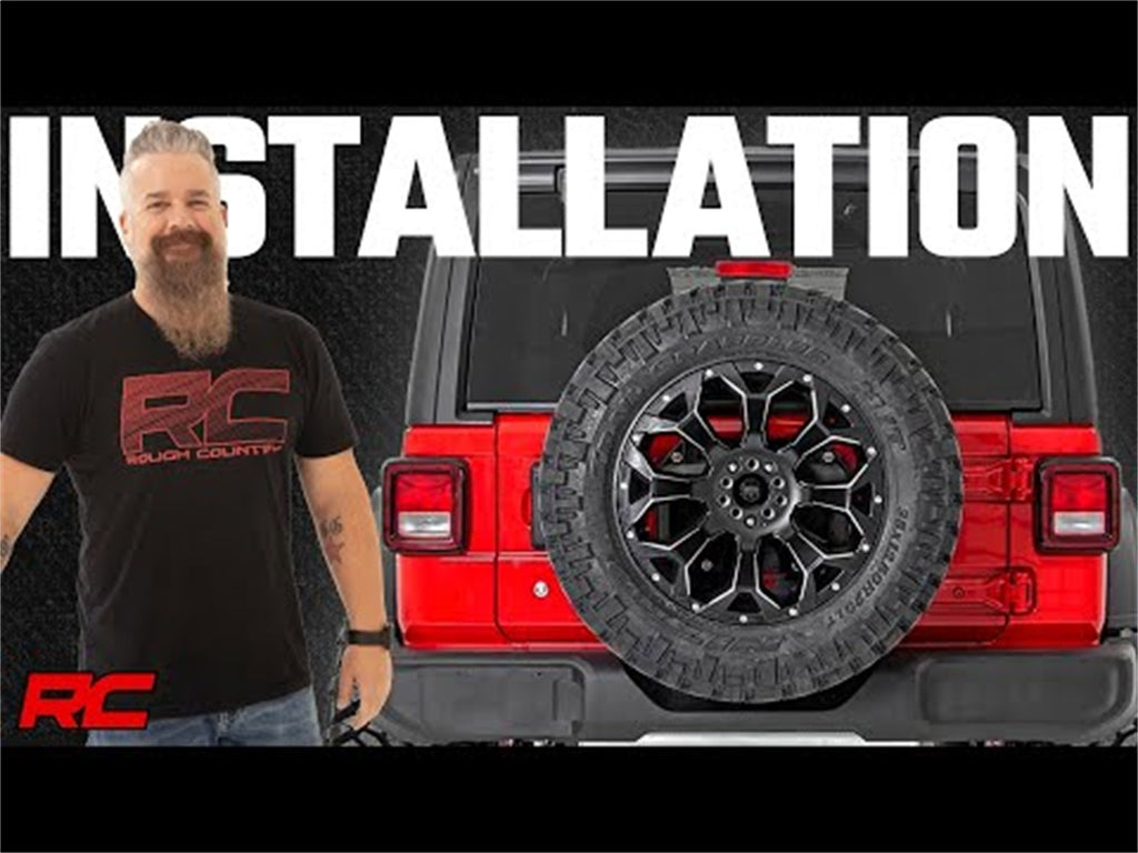 Rough Country 10529 Spare Tire Relocation Bracket for Select Jeep Wrangler