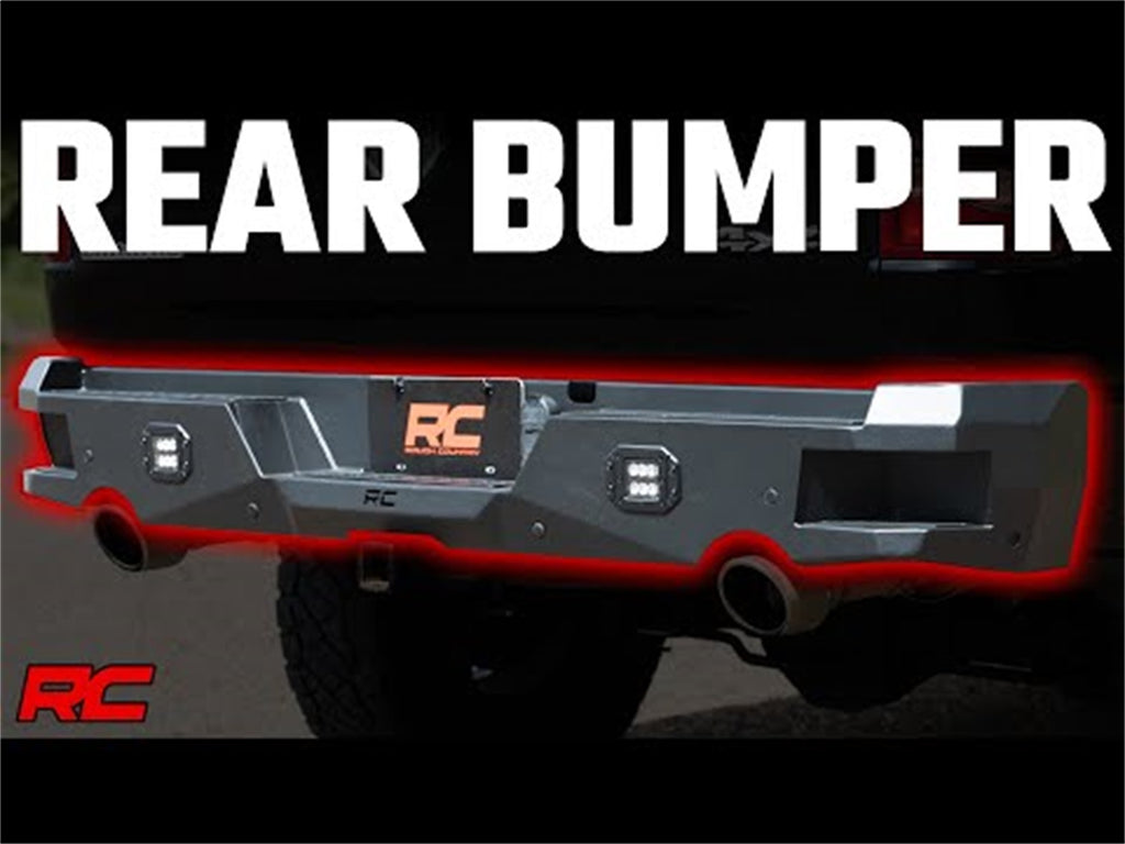 Rough Country 10755 Heavy Duty Rear LED Bumper for Select Ram 1500, Ram
