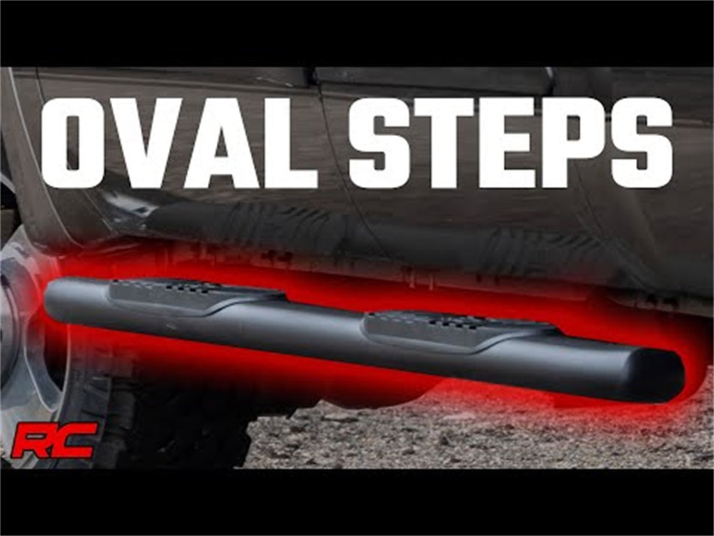 Rough Country 21013 Oval Nerf Step Bar for Select Ford F-250 Super Duty, Ford F-350 Super Duty