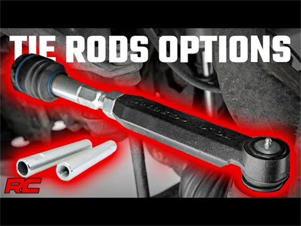 Rough Country 11016 Heavy Duty Tie Rod Kit for Select Chevrolet Silverado HD, Chevrolet Silverado HD, GMC Acadia, GMC Acadia Limited, GMC Canyon, GMC Hummer EV Pickup, GMC Savana 1500, GMC Savana 2500, GMC Savana 3500, GMC Savana 4500, GMC Sierra 1500,