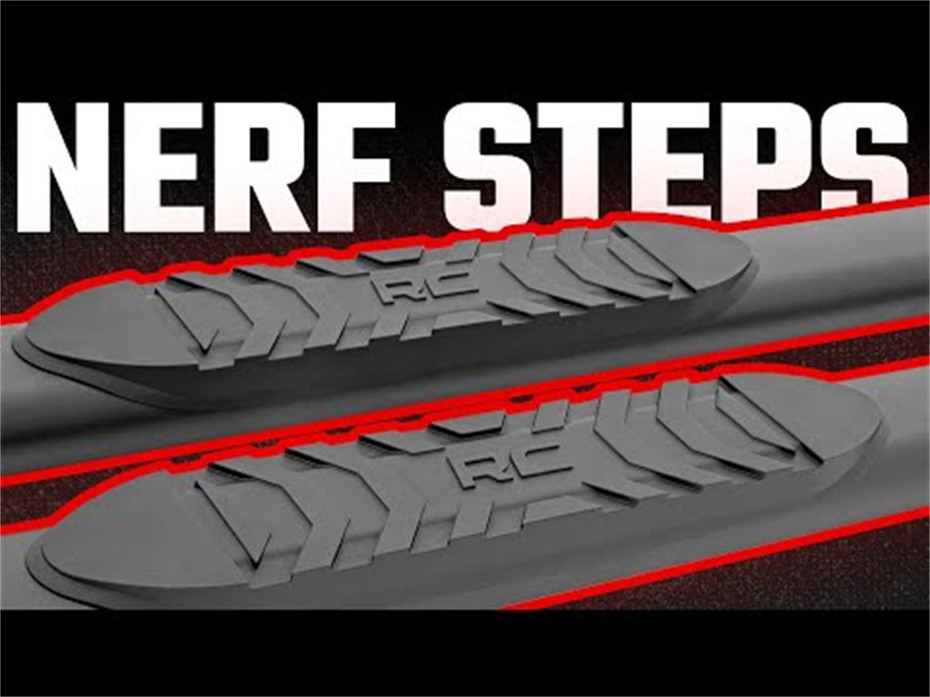 Rough Country 21003 Oval Nerf Step Bar for Select Dodge Ram 1500, Ram 1500, Ram Classic, Ram 2500, Ram