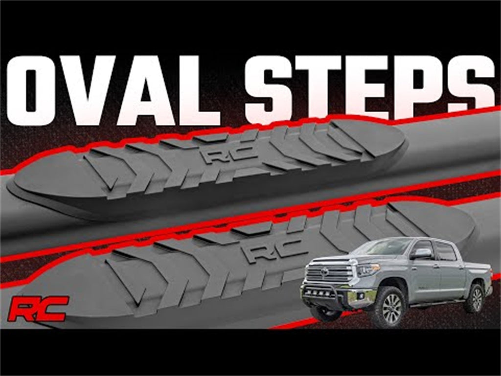 Rough Country 21009 Oval Nerf Step Bar for Select Toyota Tundra