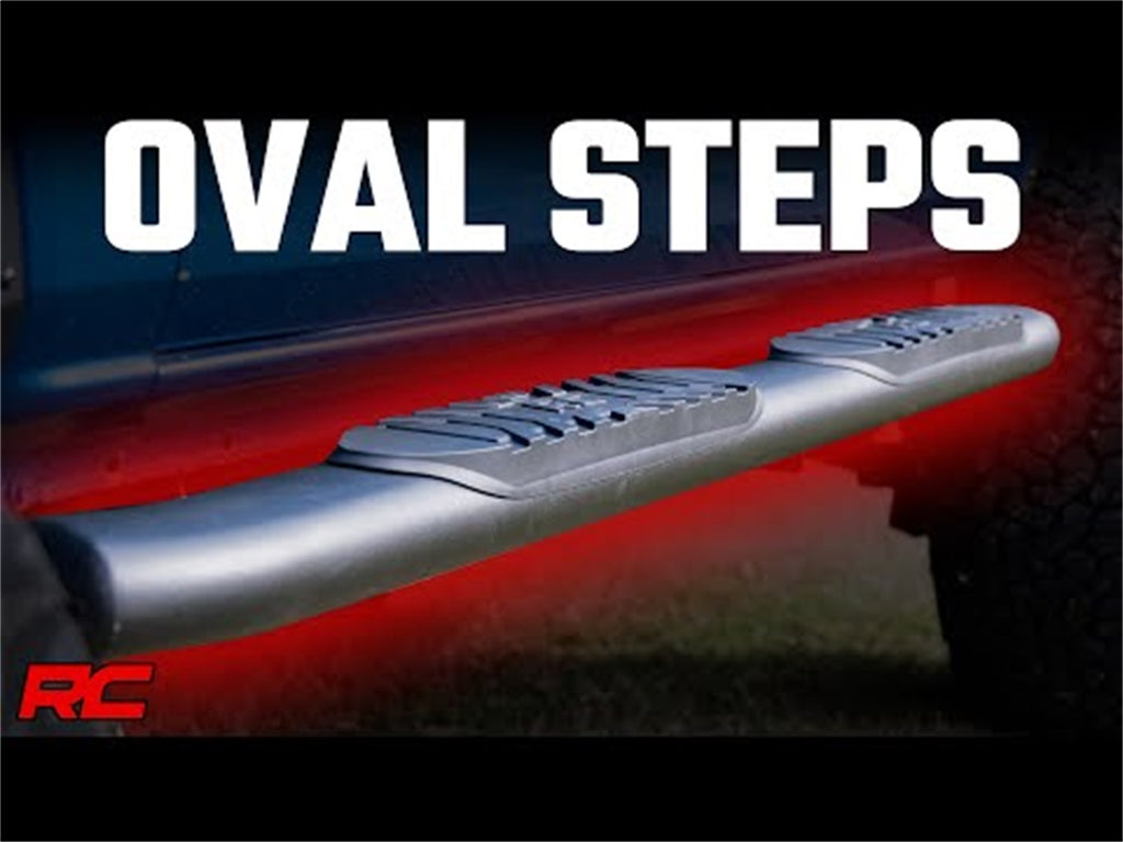Rough Country 21011 Oval Nerf Step Bar for Select Ford Bronco