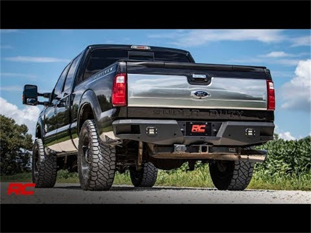 Rough Country 10784 Heavy Duty Rear LED Bumper for Select Ford F-250 Super Duty, Ford F-350 Super Duty
