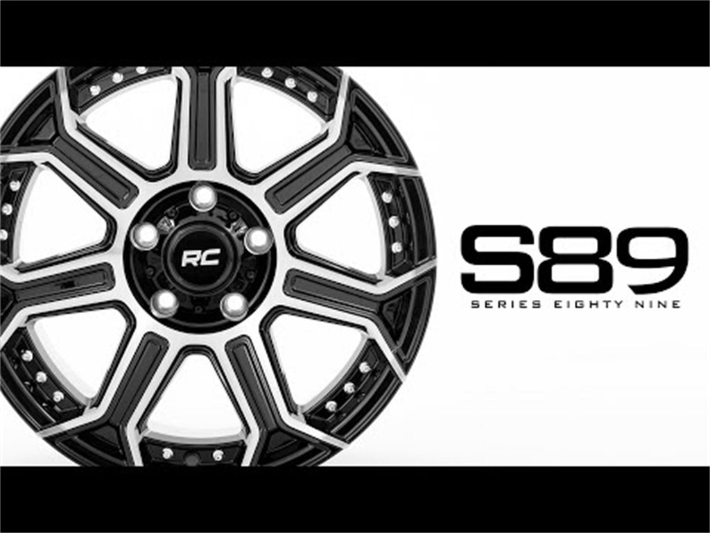 Rough Country 89200912 Series 89 Wheel for Select Cadillac Escalade, Chevrolet Colorado, Chevrolet Silverado 1500, Chevrolet Suburban, Chevrolet Tahoe, Chevrolet Trailblazer, Ford Bronco, Ford Ranger, GMC Canyon, GMC Sierra 1500, Jeep Grand Wagoneer L,