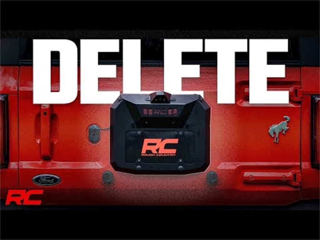 Rough Country 51125 Spare Tire Delete Kit for Select Ford Bronco