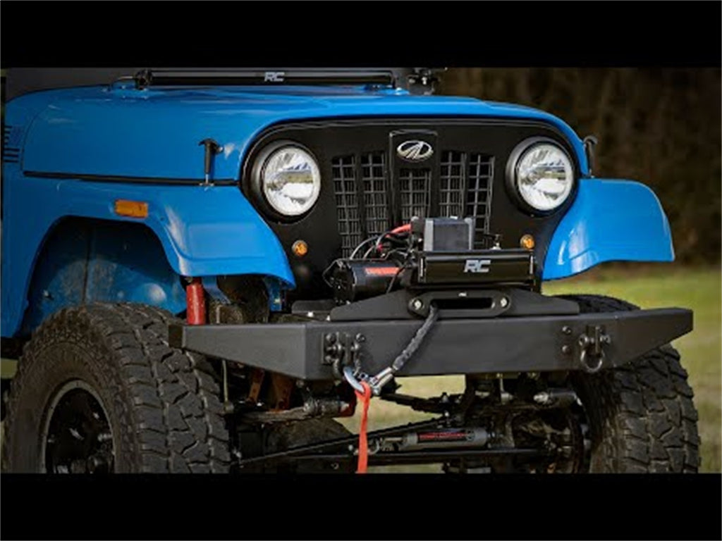 Rough Country 99001 Winch Mounting Plate for Select Mahindra ROXOR, Mahindra ROXOR A/T