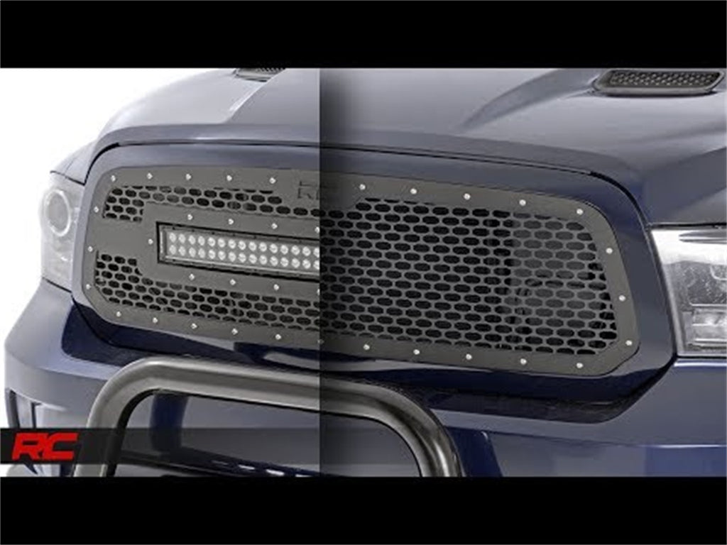 Rough Country 70197 Laser-Cut Mesh Replacement Grille for Select Ram 1500, Ram Classic