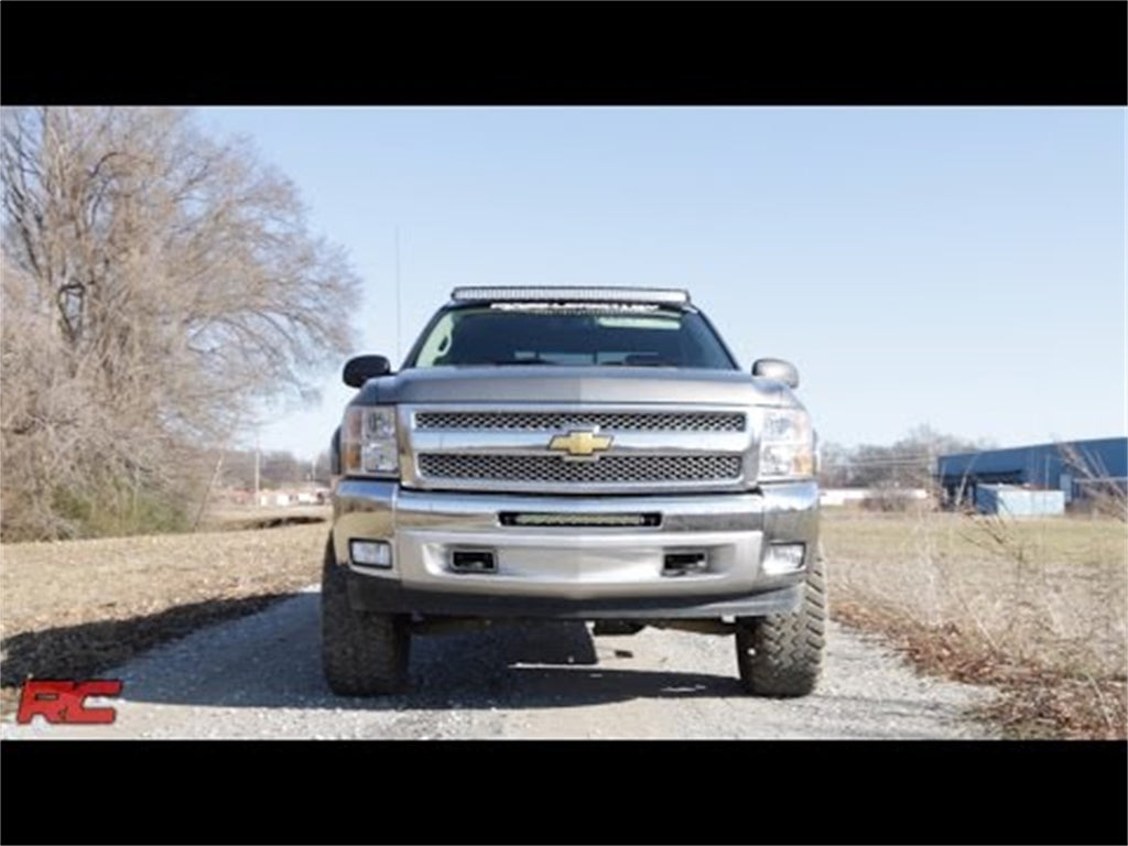 Rough Country 70523 LED Light Bar Bumper Mounting Brackets for Select Chevrolet Silverado 1500, Chevrolet Silverado HD, Chevrolet Silverado HD