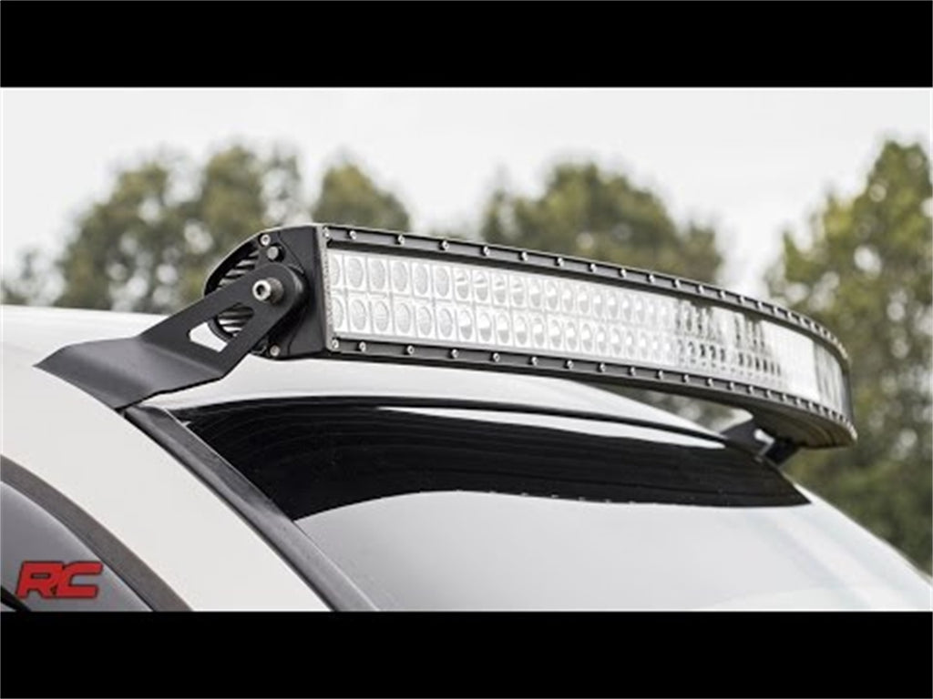 Rough Country 70539 LED Light Bar Windshield Mounting Brackets for Select Chevrolet Silverado 1500, Chevrolet Silverado Classic, Chevrolet Silverado 2500, Chevrolet Silverado 3500, Chevrolet Suburban 1500, Chevrolet Suburban 2500, Chevrolet Tahoe, GMC
