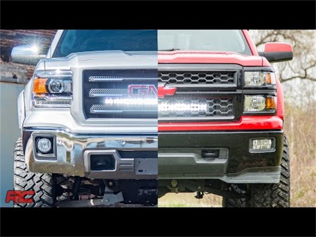 Rough Country 70625 Cree Chrome Series LED Light Bar for Select Chevrolet Silverado 1500, GMC Sierra