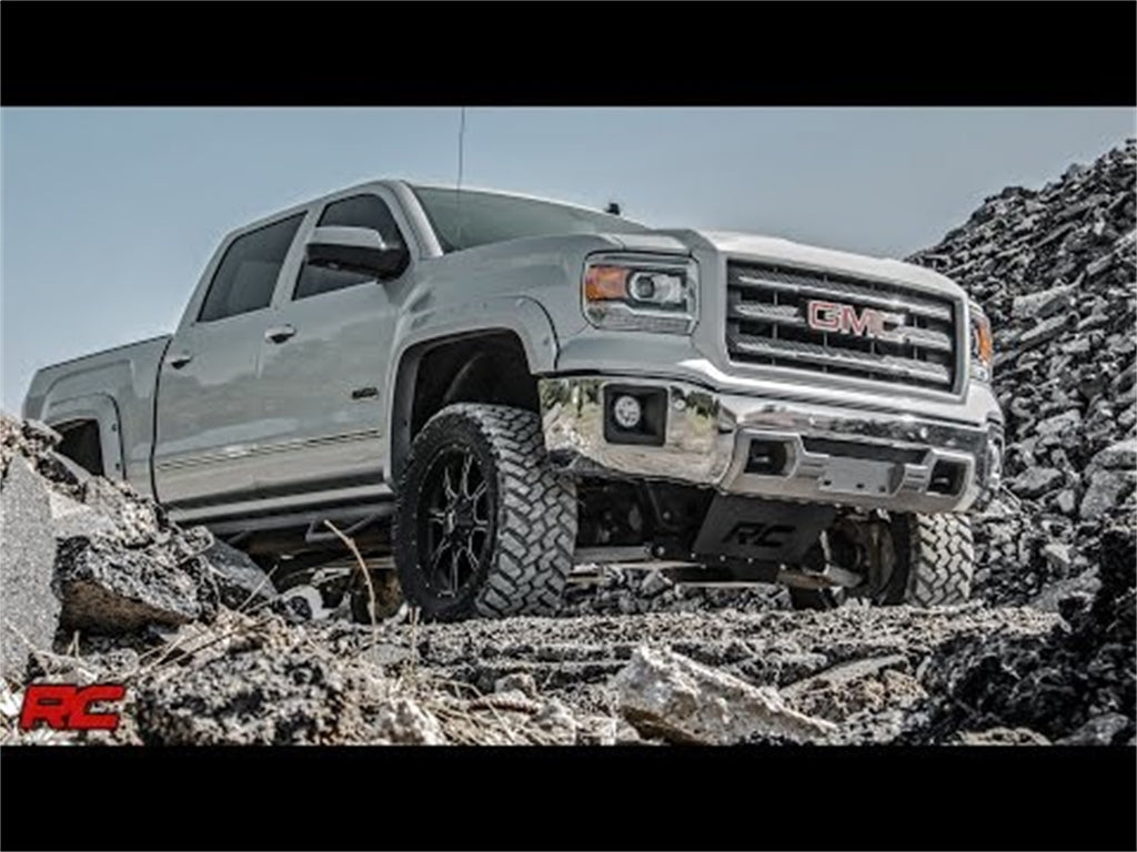 Rough Country 222 Heavy Duty Front Skid Plate Package for Select Chevrolet Silverado 1500, GMC Sierra