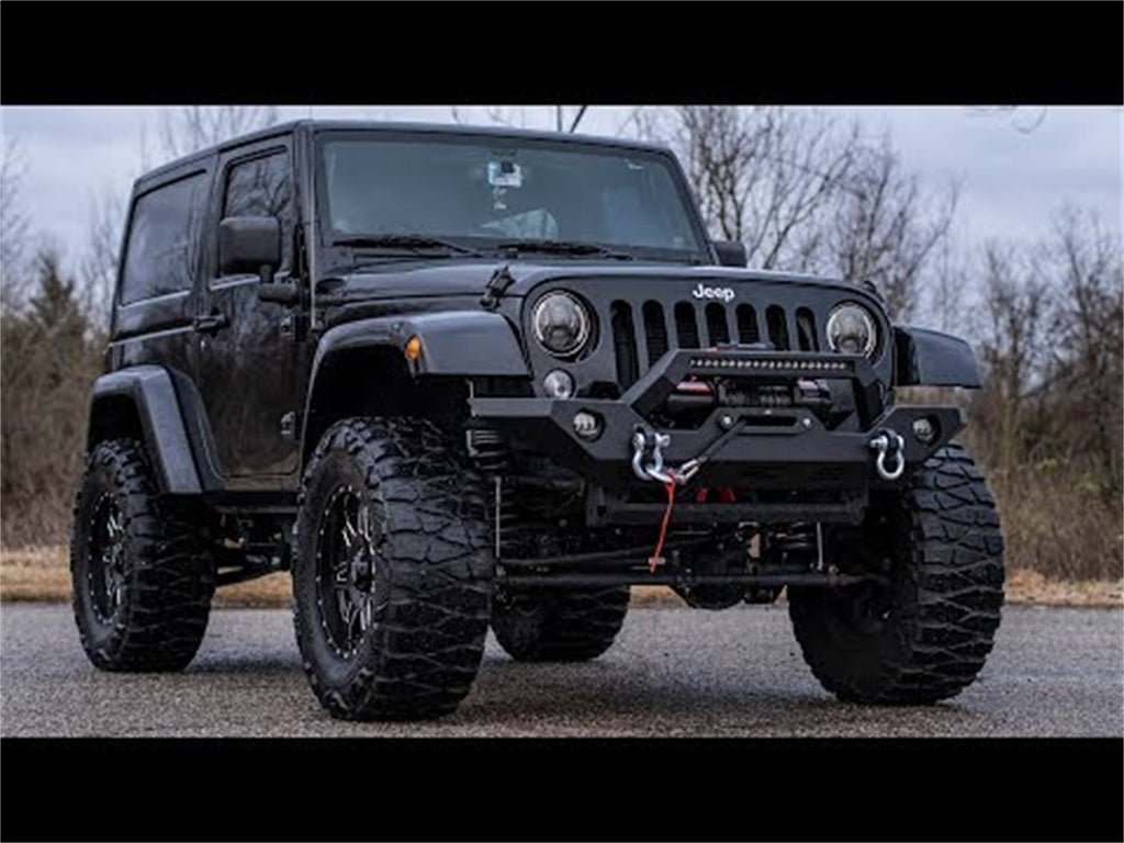Rough Country 10596 Front Winch Bumper for Select Jeep Gladiator, Jeep Wrangler, Jeep Wrangler JK