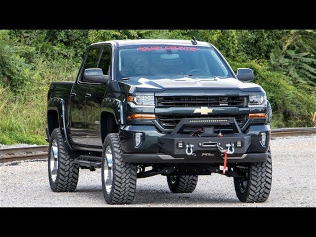 Rough Country 10761 Exo Winch Mount System Front Bumper for Select Chevrolet Silverado