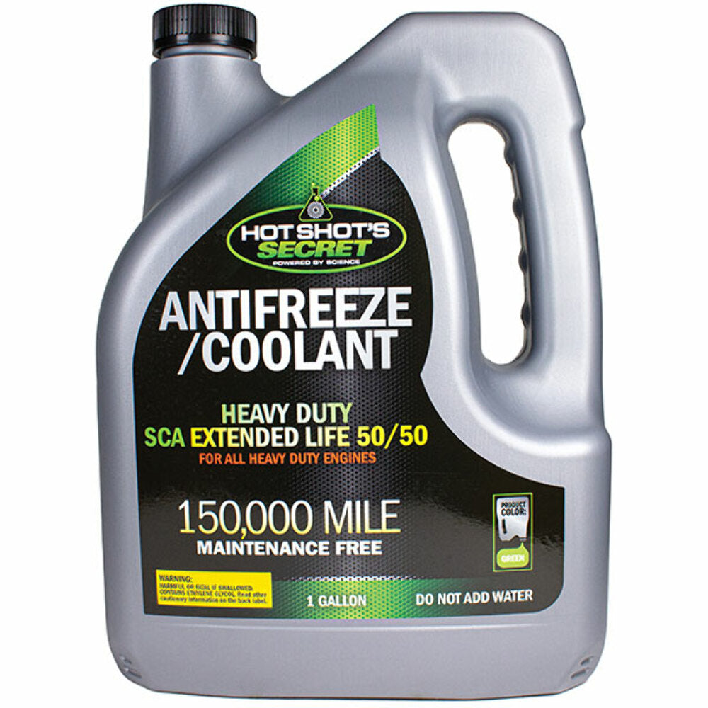 Hot Shots Secret 150K 50/50 GREEN ANTIFREEZE - 1 GALLON 1G150KG5050