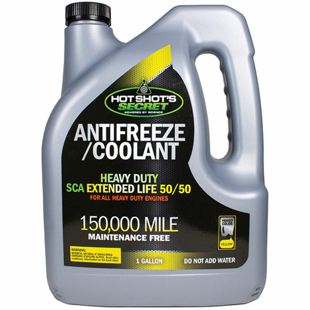 Hot Shots Secret 150K 50/50 YELLOW ANTIFREEZE - 1 GALLON 1G150KY5050