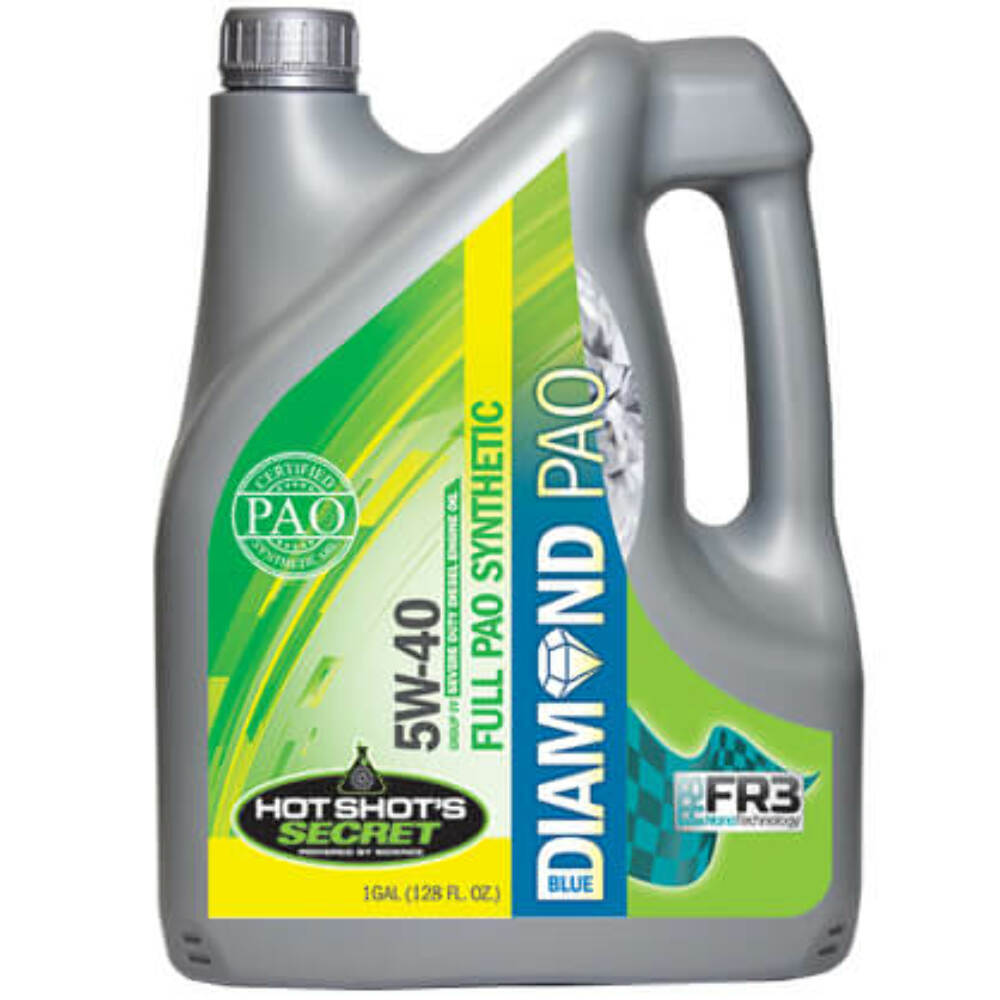 Hot Shots Secret BLUE DIAMOND 5W40 PAO Synthetic Engine Oil - 1 GALLON BDGALPAO5