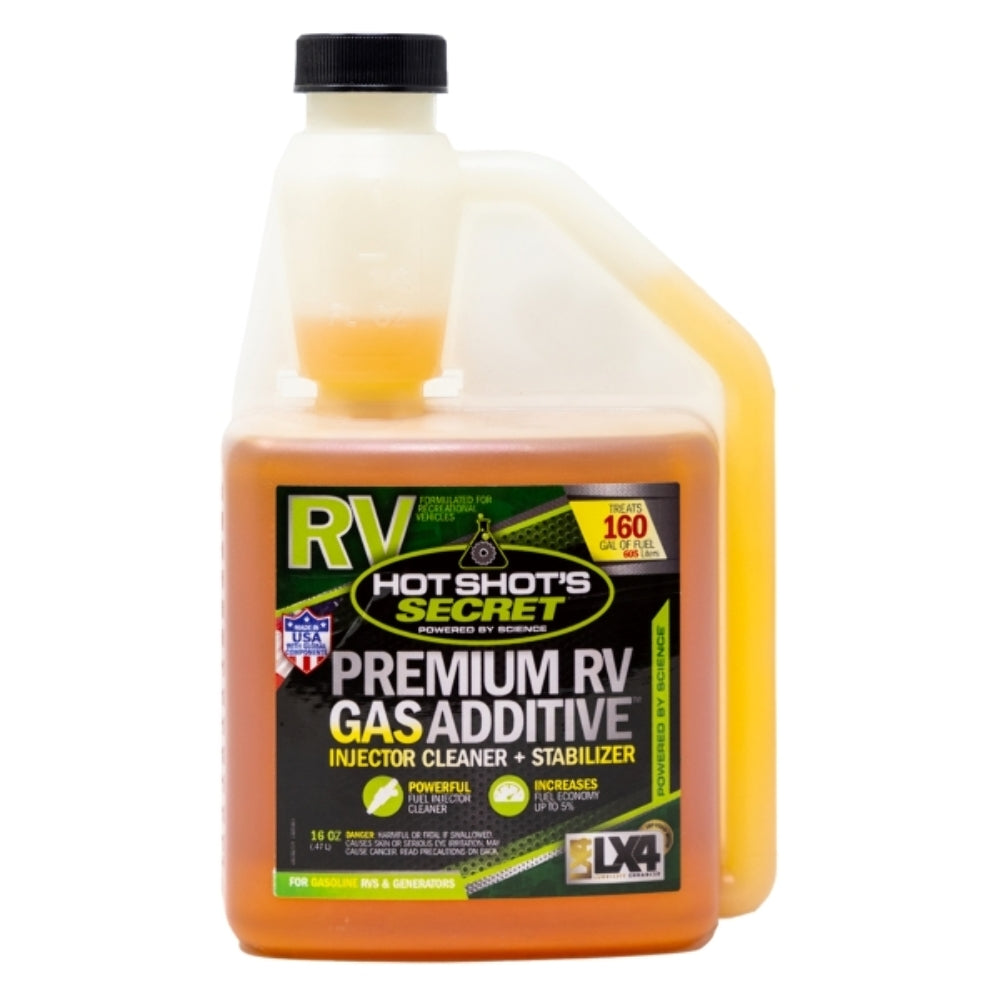 Hot Shots Secret PREMIUM RV GAS ADDITIVE - 16 OZ SQUEEZE HSSGAS16ZSP