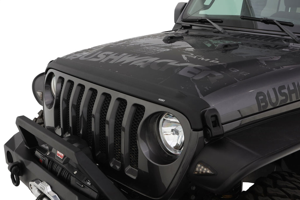 Husky Liners 2830148 Aeroskin II Hood Protector; Matte Black Low Profile for Select Jeep Gladiator, Jeep Wrangler