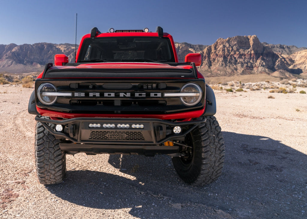 Husky Liners 2830183 Aeroskin II Hood Protector; Matte Black Low Profile for Select Ford Bronco