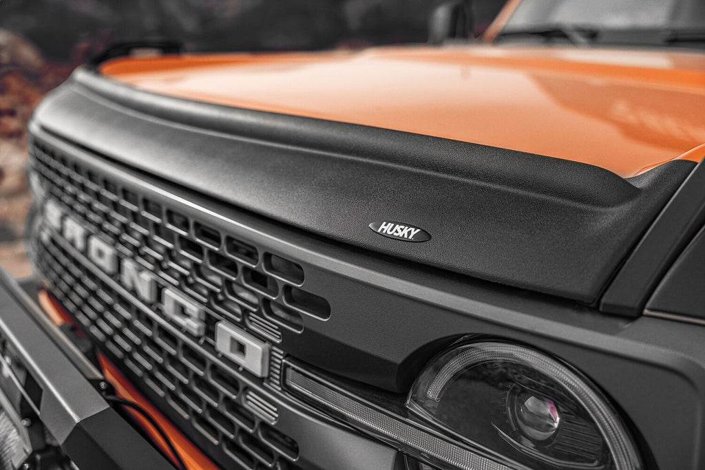 Husky Liners 2830188 Aeroskin II Hood Protector; Matte Black Low Profile for Select Ford Bronco Sport