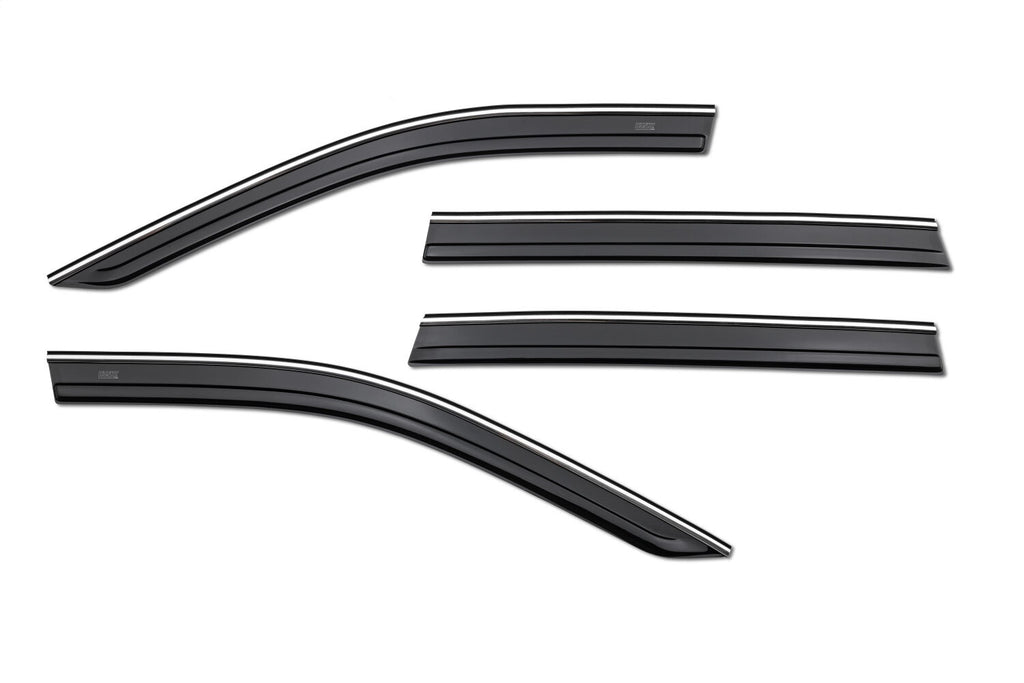 Husky Liners 2884074 Low Profile Ventvisor Deflector; Smoke with Chrome Trim; Outside Mount; 4 pc. for Select Kia Sorento