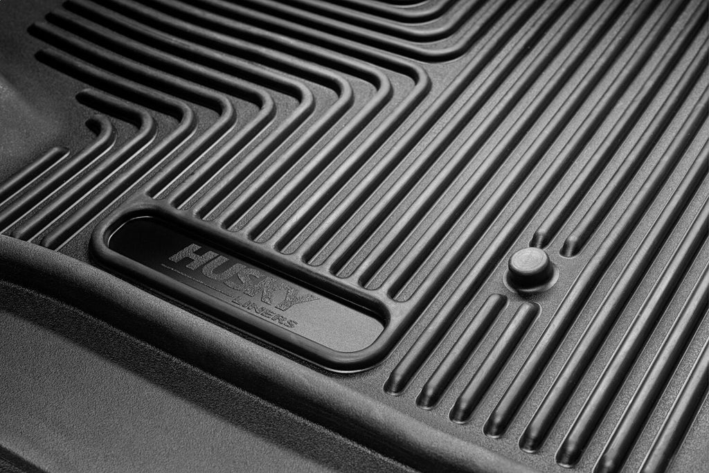 Husky Liners 94021 Weatherbeater-Front/2nd Seat Floor Liners for Select Chevrolet Silverado 1500, Chevrolet Silverado HD, Chevrolet Silverado HD, GMC Sierra 1500, GMC Sierra Limited, GMC Sierra HD, GMC Sierra HD