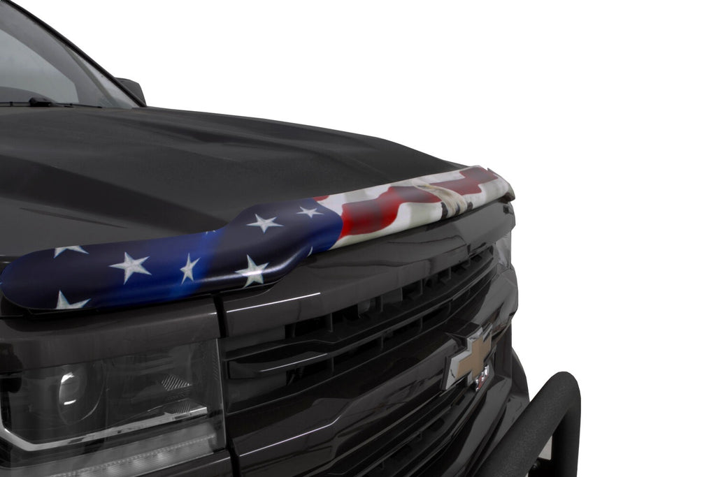 Husky Liners 2818815 Husky Liners Eagle American Flag Bug Shield Hood Protector for Select Chevrolet Silverado 2500, Chevrolet Silverado