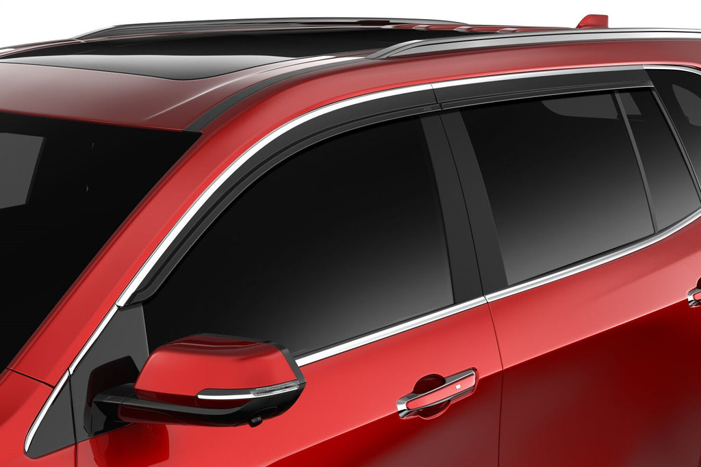 Husky Liners 2884066 Low Profile Ventvisor Deflector; Smoke with Chrome Trim; Outside Mount; 4 pc. for Select Buick Enclave