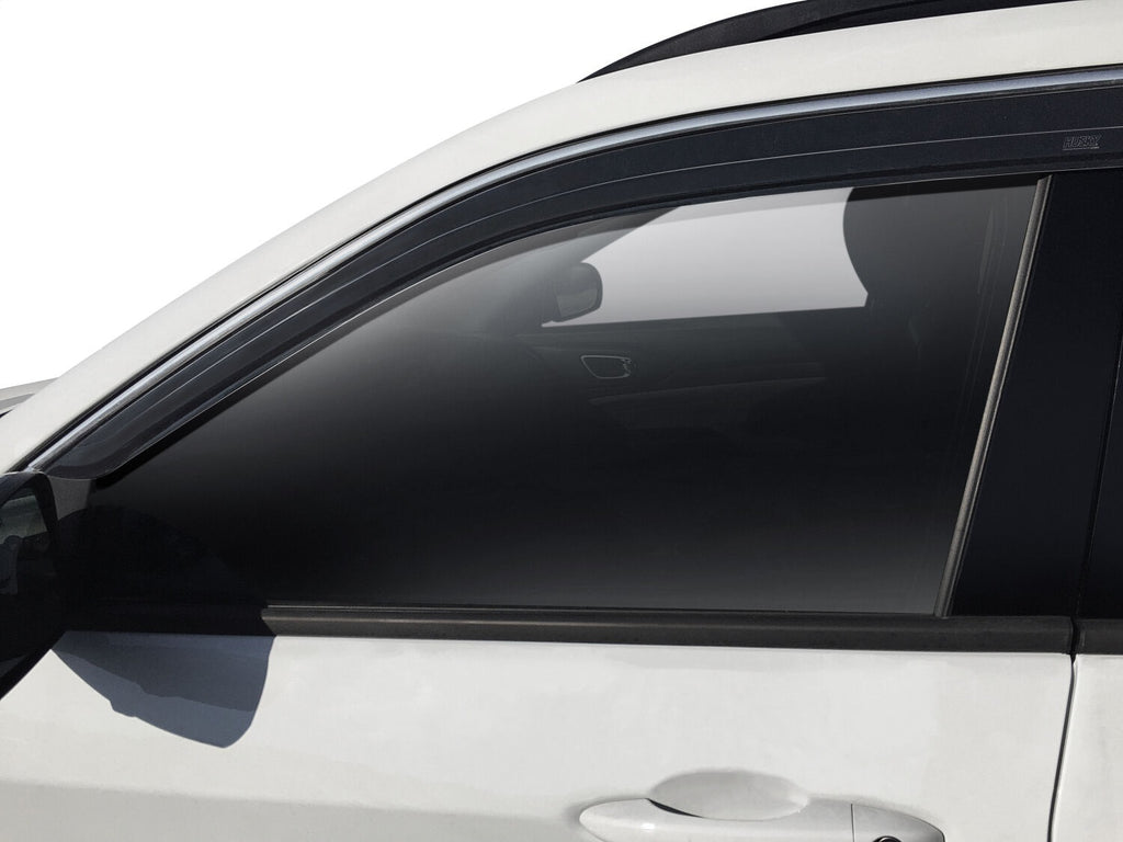 Husky Liners 2884052 Low Profile Ventvisor Deflector; Smoke with Chrome Trim; Outside Mount; 4 pc. for Select Nissan Rogue