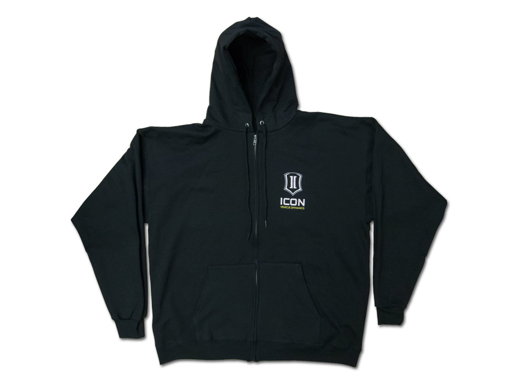 ICON Vehicle Dynamics ICON-HOODY-STD-BLK-XL ICON STANDARD HOODY BLACK - XLARGE