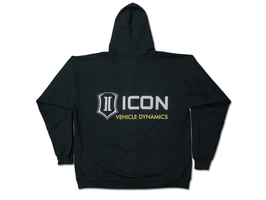 ICON Vehicle Dynamics ICON-HOODY-STD-BLK-M ICON STANDARD HOODY BLACK - MEDIUM