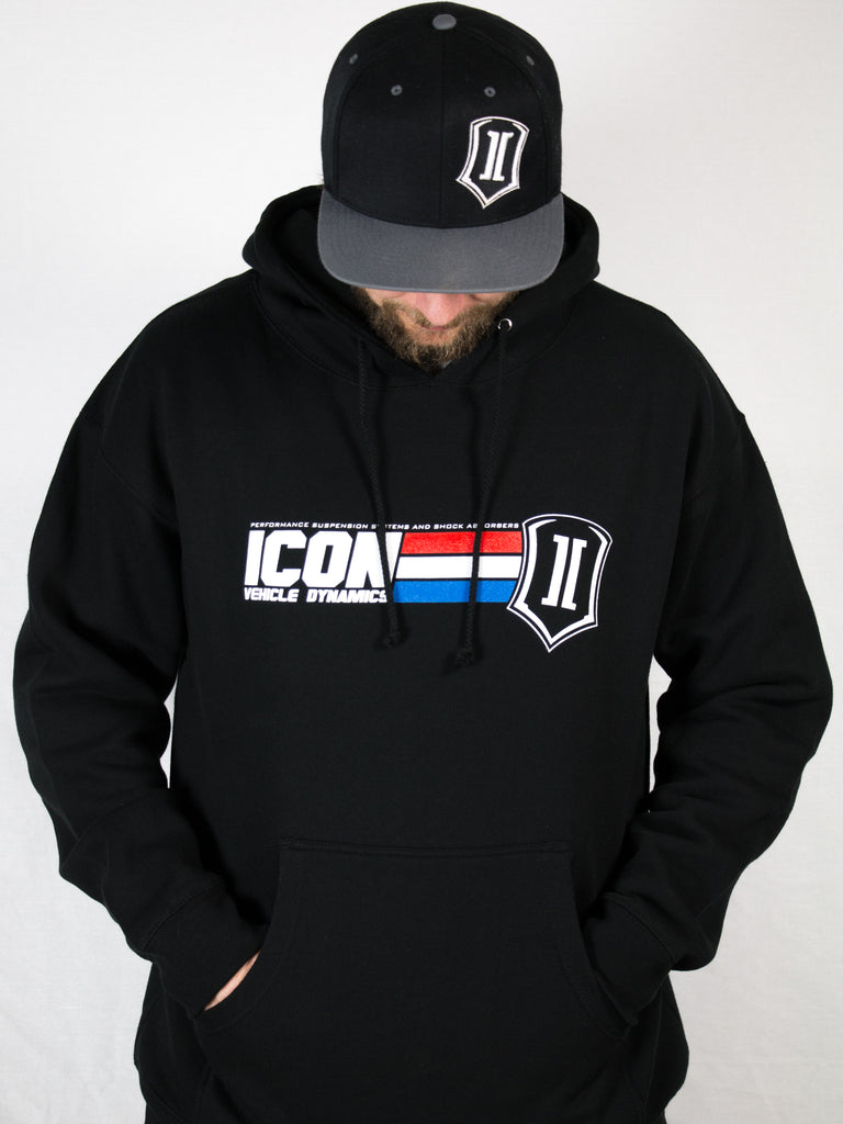ICON Vehicle Dynamics ICON-HOODY-GI-BLK-XL ICON GI HOODY BLACK - XLARGE